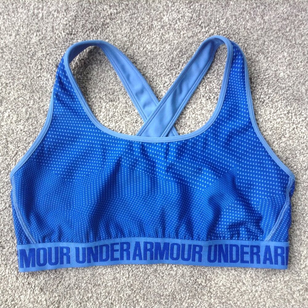 ⭐UNDER ARMOUR CROSSBACK SPORTS BRA In Blue, size XL⭐